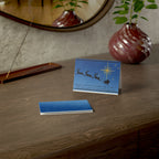 Christmas Star Greeting Cards – Religious Holiday Cards with Santa Silhouette (Pack of 1, 10, 30, 50)