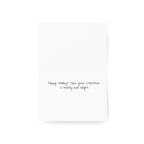 Holiday Tree Gift-Striped Greeting Cards — Pack of 1/10/30/50