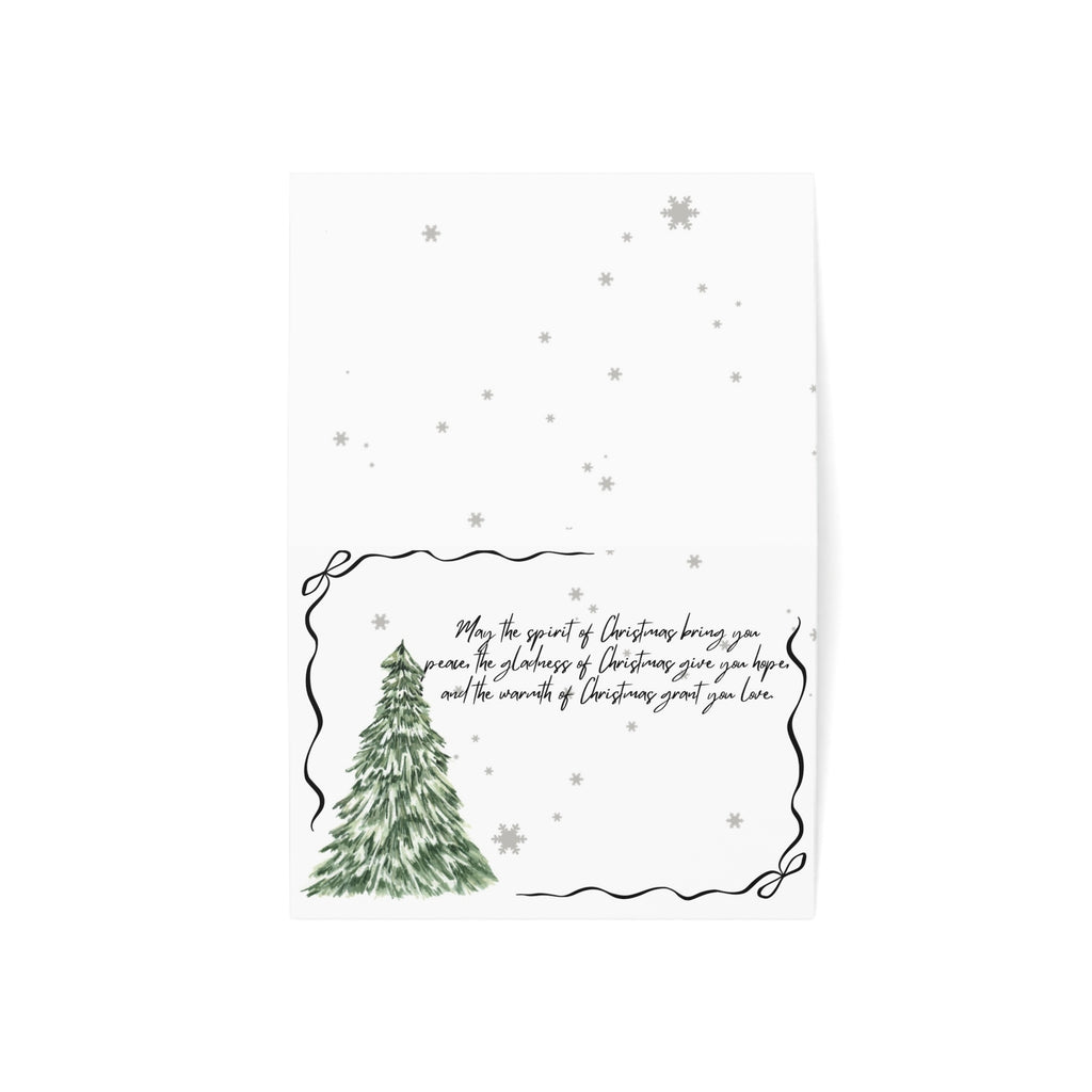 Holiday Greeting Cards  Tree Design (5, 10, 30, 50 pcs)