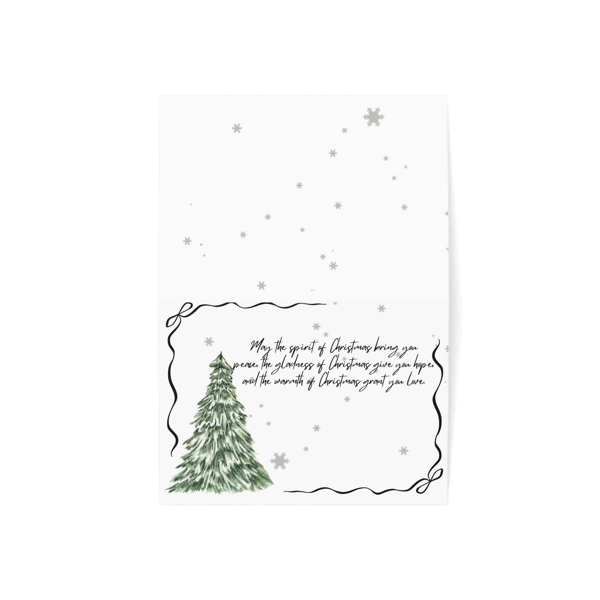 Holiday Greeting Cards  Tree Design (5, 10, 30, 50 pcs)