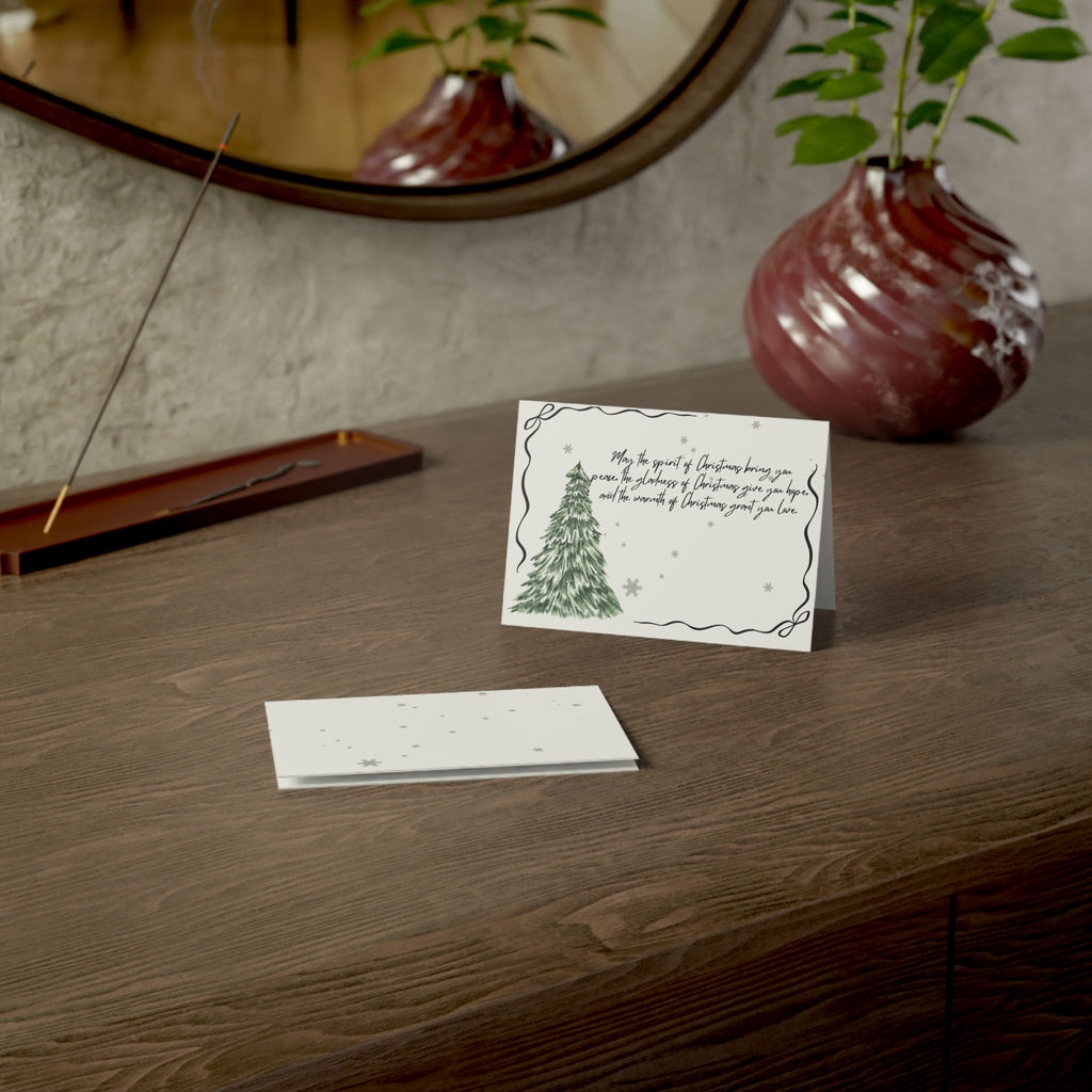 Holiday Greeting Cards  Tree Design (5, 10, 30, 50 pcs)