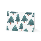 Holiday Tree Gift-Striped Greeting Cards — Pack of 1/10/30/50
