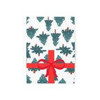 Holiday Tree Gift-Striped Greeting Cards — Pack of 1/10/30/50