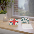 Holiday Tree Gift-Striped Greeting Cards — Pack of 1/10/30/50